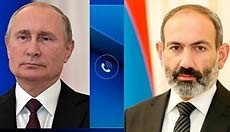 Никол Пашинян и Владимир Путин обсудили вопросы двусторонней повестки дня
